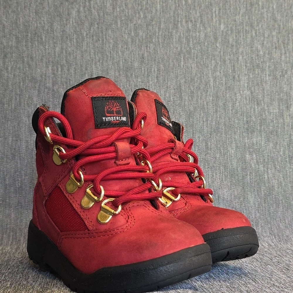 Timberland Toddlers Size 9 Retro Red Lace‎ Up - Picture 8 of 10